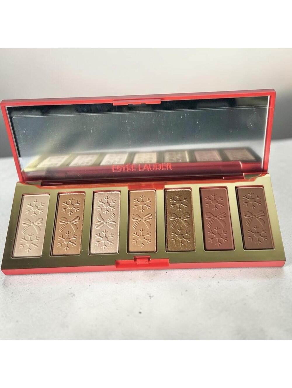 2025 Holiday Estee Lauder Limited Edition Glow Eyeshadow Palette 7 Shades New - Picture 3 of 4